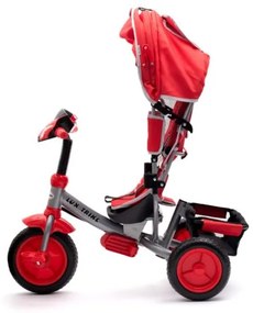 BABY MIX Detská trojkolka so svetlami Baby Mix Lux Trike červená