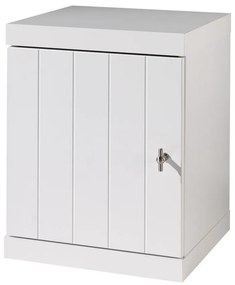 Biely detský nočný stolík Vipack Robin, šírka 44 cm