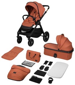 Lionelo - Kombinovaný kočík 2v1 LAYLA Hnedo-rezavá