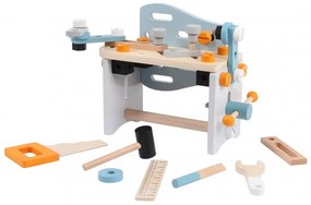 Drevená dielňa s náradím EcoToys – 52 dielov