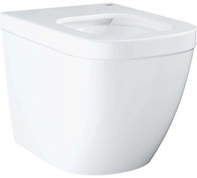 GROHE Euro Ceramic samostatne stojace WC Rimless ku stene, s hlbokým splachovaním, Triple Vortex, 374 x 540 mm, alpská biela, 39339000