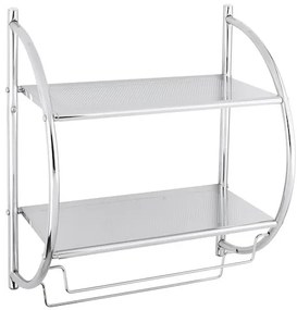 Polička Multi so zásobníkom chróm POLOBLOUK2, 1 ks