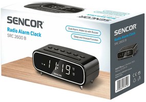 Sencor SRC 2600 B rádiobudík, čierna