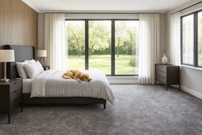 Condor Carpets, Metrážny koberec Serena 6602, na mieru, šíře 4m,5m, šedá, filc, obývacia izba