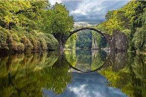 Vliesové fototapety, rozmer 375 cm x 250 cm, oblúkový most, DIMEX MS-5-0060