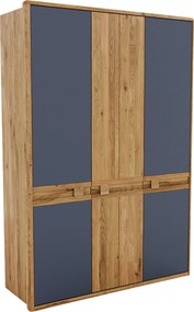 XXXLutz ŠATNÍKOVÁ SKRIŇA, divoký dub, antracitová, dub artisan, divoký dub, 156,4/225/58 cm Linea Natura - Skrine - 002748013111