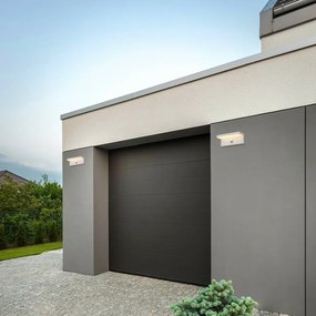 Rabalux 77116 vonkajšie nástenné LED svietidlo Zaragoza, so senzorom, 9W, IP54, biela