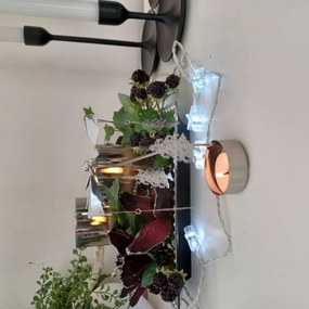 DECOLED Anjel zvoní, 8 x 13 cm, stromy, striebro