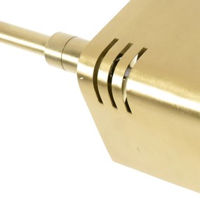 Stojaca lampa mosadz vrátane LED s dotykovým stmievačom - Notia