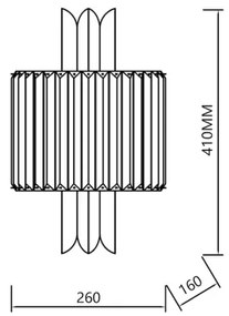 Nástenné svietidlo MARGOT 2xE14/40W/230V zlaté