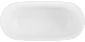 Mexen Siena, voľne stojaca vaňa z konglomerátu 170 x 80 cm, biela matná, 57291708000