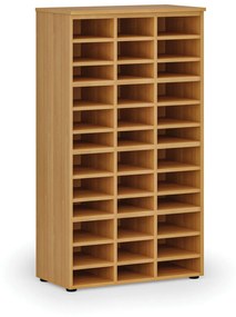 Triediaci regál PRIMO WOOD, 1434 x 800 x 420 mm, 36 priehradok, buk
