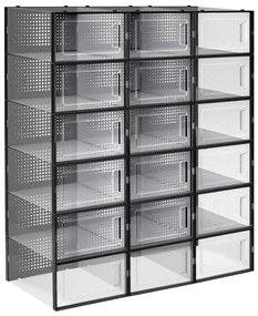 Modulárny regál s priehradkami BOXIFY čierny