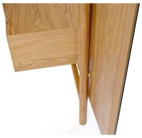 Predsieňová stena z dubového dreva so zrkadlom Woodman Tripod