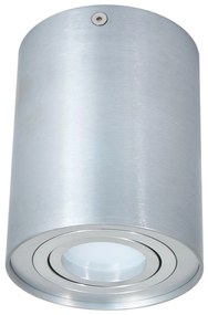 BERGE Podhľadové bodové svietidlo OS100-SS výklopné - kruhové - strieborná + pätica GU10