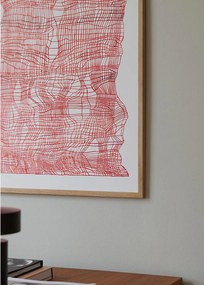 Moikka Plagát Timeline Red by Ana Frois 70x100