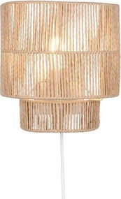 Nástenné svietidlo na USB v prírodnej farbe Satna – Reality