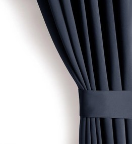 Záves AmeliaHome Blackout s priechodkami 140x175 cm tmavomodrý