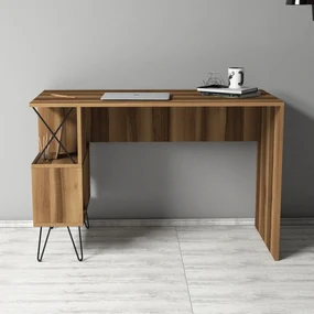 PC stolík Elegance (Orech + Čierna). Akcia -20%. Vlastná spoľahlivá doprava až k Vám domov. 1072067