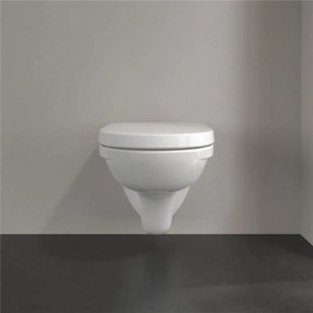 VILLEROY &amp; BOCH O.novo Compact Combi-Pack, závesné WC + WC sedátko s poklopom, s QuickRelease a Softclosing, biela alpská, 5688H101