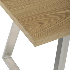 Jedálenský stôl HT-W1515 dub / strieborný