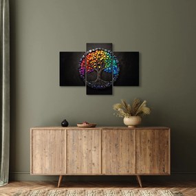 Obraz – Strom plný farebných sŕdc (90x60 cm)