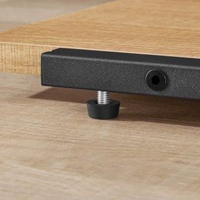 Stojan na kvety so šiestimi policami - dub / čierne nohy