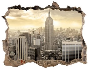 Fototapeta díra na zeď 3D Manhattan new york city nd-k-18341458