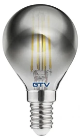 Teplá biela filamentová žiarovka E14, 4 W – GTV