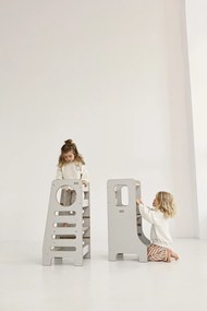 Učiaca veža Montessori pre deti sivá