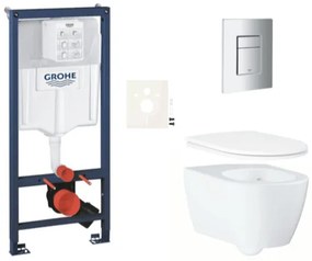 Závesný wc set do ľahkých stien / predstenová montáž GROHE Essence SIKOGRSESSCP00, 1 ks