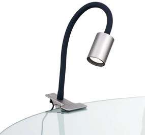 Orion Str 10-489- LED Flexibilná stolná lampa s klipom KURT LED/5W/230V strieborná