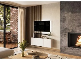 Biely TV stolík 138x45 cm Piana – Germania