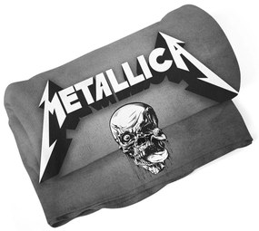 Sablio Deka METALLICA Lebka Sivá - 150x120 cm