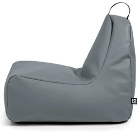 Sivý sedací vak z imitácie kože Chill L – So Soft?