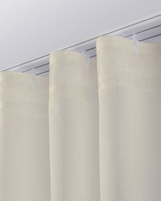 Záclona s riasením WAVE farba produktu krémová látka polopriehľadný, zapletaná