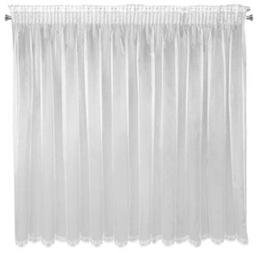 ZÁCLONA NA PÁSKE ELIZA 300X145 CM BIELA