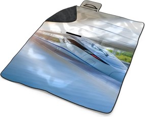 Sablio Plážová deka Rýchlovlak prechádzajúci stanicou: 200x140 cm