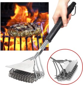 Drôtená kefa na čistenie grilu BBQ Welfon