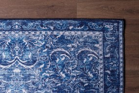 Koberec Dora Chenille III 75x150 cm modrý
