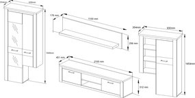 Obývacia stena MONIKA