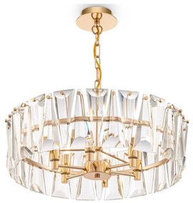 Maytoni MOD043PL-06G - Luster na reťazi PUNTES 6xE14/60W/230V zlatá