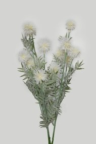 Biele umelé lúčne kvety 55cm