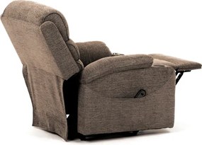 Polohovacie kreslo béžové, elektrické TV-S8348 CRM2