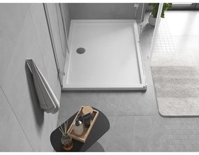 Mexen, Mexen Flow obdĺžniková sprchová vanička slim 100 x 95 cm, biela lesklá, 46R109510