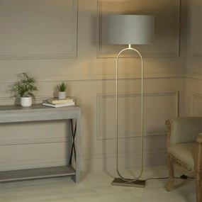 Searchlight EU95102GY - Stojacia lampa MODISH 1xE27/60W/230V sivá