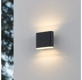 Eglo 901025 - LED Vonkajšie nástenné svietidlo GRUTTI 2xLED/2,9W/230V IP65