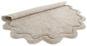 Béžový umývateľný ručne tkaný bavlnený okrúhly koberec ø 110 cm Sweet April Lin – Nattiot