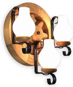 Brilagi - Nástenné svietidlo ROATA APLICA 3xE14/40W/230V buk