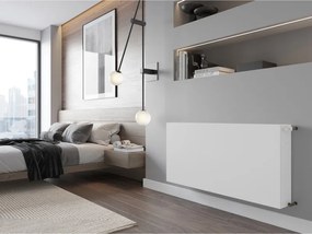 Mexen, Mexen Flat CF33 panelový radiátor 400 x 900 mm, bočné pripojenie, 1423 W, biely - W433F-040-090-00